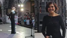 Ella es Yessi Villa, cantante que tuvo sólo una persona en el público para su concierto