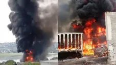 Vecinos llamaron a los cuerpos de emergencia ante el siniestro.