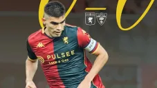 Vásquez como capitán en el Genoa