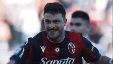 Orsollini festeja el gol del triunfo ante el Genoa