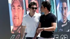 Leclerc y Sainz después del GP de Bakú