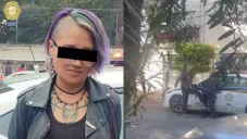 VIDEO: Mujer patea a policía en la CDMX: “¡Quítate, qué wey!”