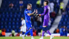 Piovi y Mier en un partido de La Máquina