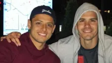 Javier Hernández con Sergio Dipp