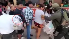 Las bolsas estaban marcadas con las siglas del grupo criminal.