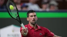 Novak Djokovic durante juego