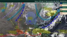 Las precipitaciones fuertes podrían estar cargadas con descargas eléctricas.