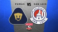 Pumas vs Atlético San Luis EN VIVO Liga MX Apertura 2025 Jornada 14