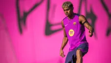 Yamal en entrenamiento