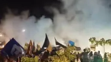 Afición recibe a Pumas con mega fiesta