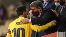 Messi y Laporta
