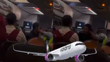 Filtran video de pasajero violento que fue detenido por la Guardia Nacional en vuelo de Volaris