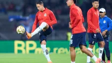 Chicharito Hernández, en el Olímpico Universitario