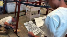 En la Glorieta de los Insurgentes se encuentra el trabajo de los reclusos.