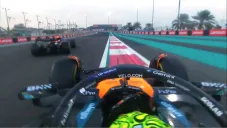Norris y Verstappen, en plena disputa