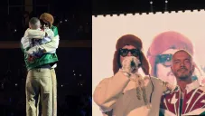 VIDEO: Así fue como Bad Bunny y J Balvin se reconciliaron durante concierto en México