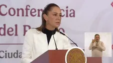 Sheinbaum tuvo que parar de inmediato la conferencia
