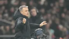 Luis Enrique celebra el derbi entre PSG y Paris FC