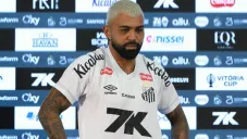 Barra de Santos 'amenaza' a Gabigol en plena conferencia de prensa
