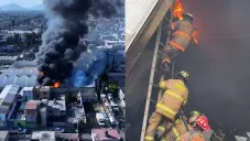 VIDEO: Incendio en Ecatepec consume bodega y moviliza a cuerpos de emergencia