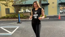 La mexicana en uno de sus días de prueba