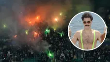 Arrestan a aficionados belgas por disfrazarse de ‘Borat’ en partido de Champions League