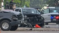 VIDEO: Atacan a balazos al secretario de Seguridad de Culiacán durante persecución en zona Aeropuerto