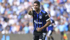 Jair Pereira celebrando una anotación con Querétaro