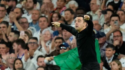 Xavi Hernández en El Clásico