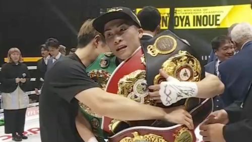 Inoue celebra su victoria ante Nery