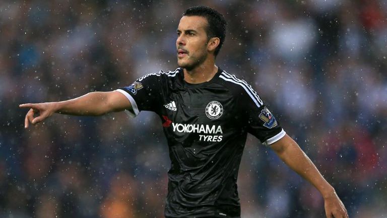 Pedro en su debut con el Chelsea 