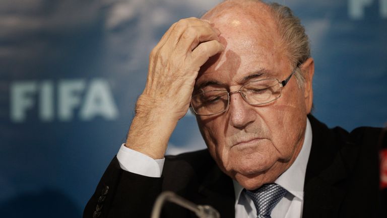 Blatter durante un evento de la FIFA