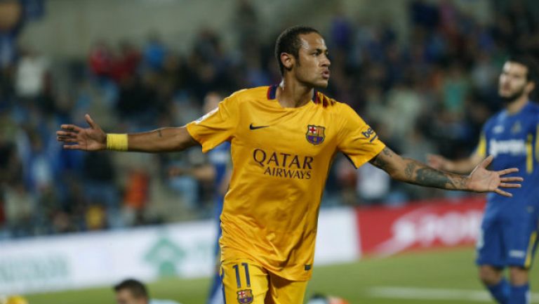 Neymar celebra su gol contra el Getafe