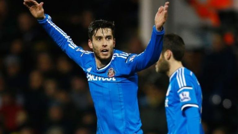 Álvarez festeja un gol con el Sunderland