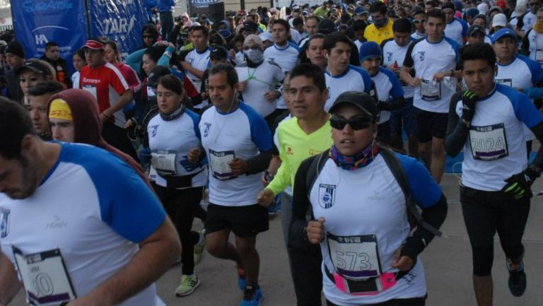 Algunos corredores durante el evento organizado por Querétaro