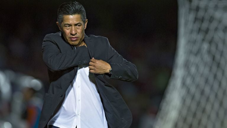 Ambriz durante partido en Veracruz