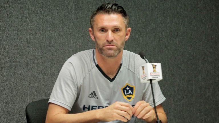 Robbie Keane durante la conferencia de prensa