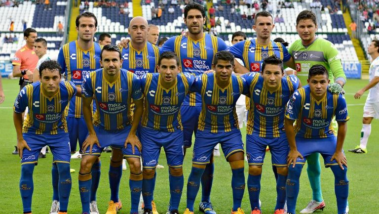 Jugadores del Atlético San Luis previo a un partido