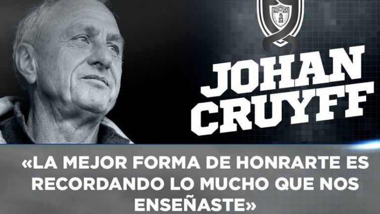 Cruyff, recordado por los Tuzos