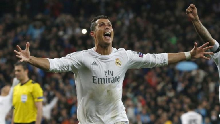 CR7 grita su tercer gol contra Wolfsburgo