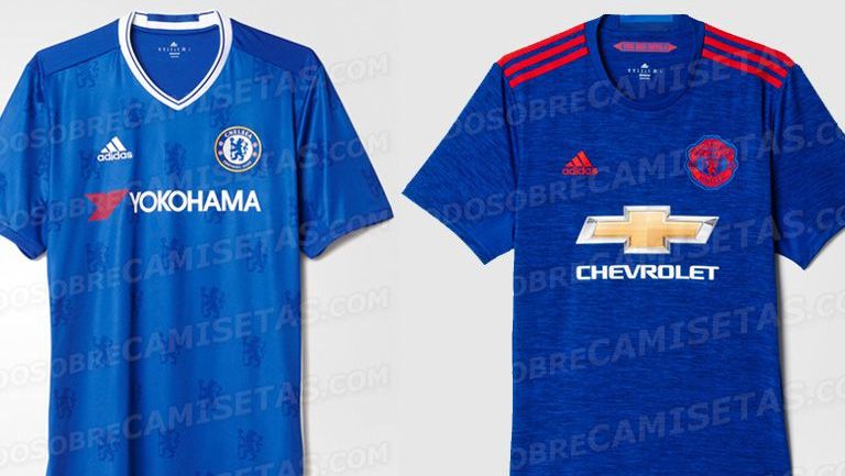 Así lucirían los jerseys de Chelsea y Manchester United