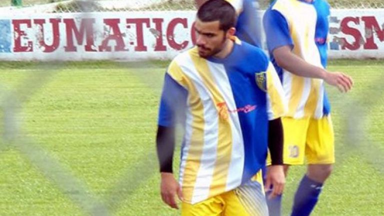 Micael Favre durante un juego con San Jorge de Villa Elisa