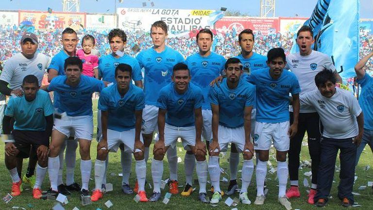 Los jugadores del Tampico-Madero previo a la Final de Segunda División