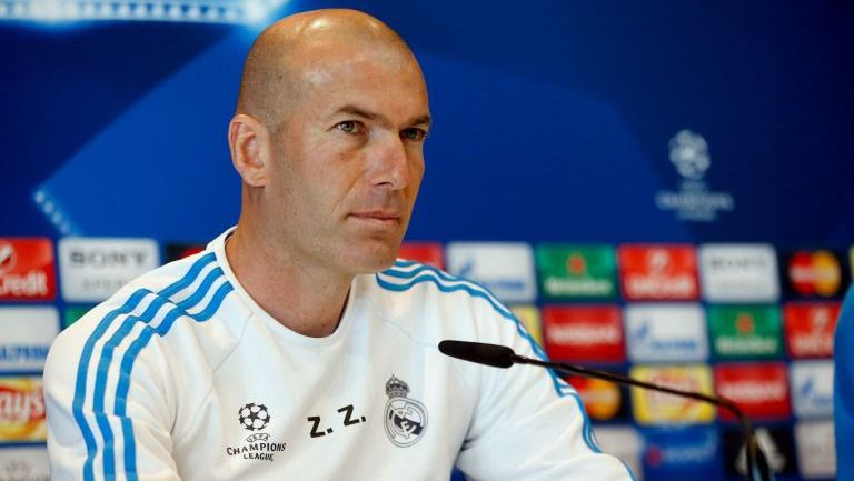 Zidane durante una conferencia de prensa