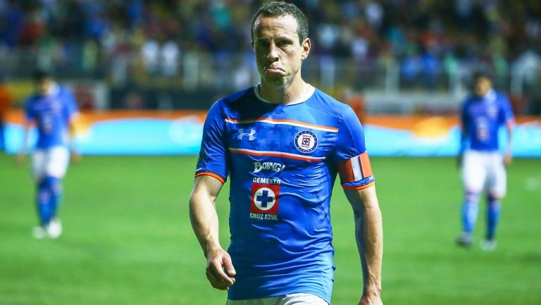 Torrado, durante un partido de Cruz Azul