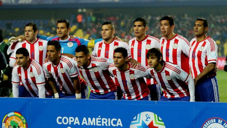La Selección de Paraguay en la última Copa América disputada en Chile