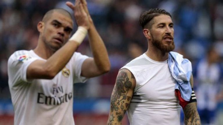 Ramos y Pepe, tras un partido