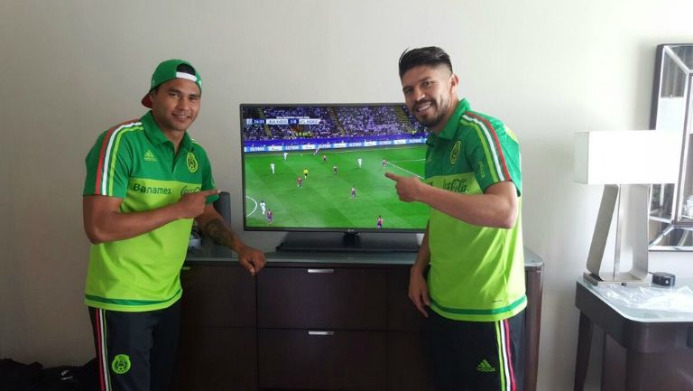 'Gullit' Peña y Oribe Peralta disfrutan de la Final de Champions League