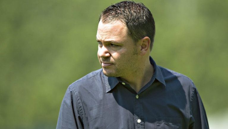 Santiago Baños durante un entrenamiento de la Selección