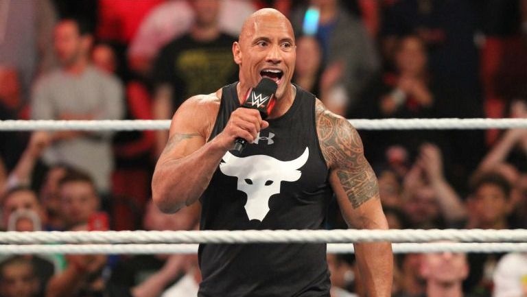 The Rock en un show de Monday Night Raw